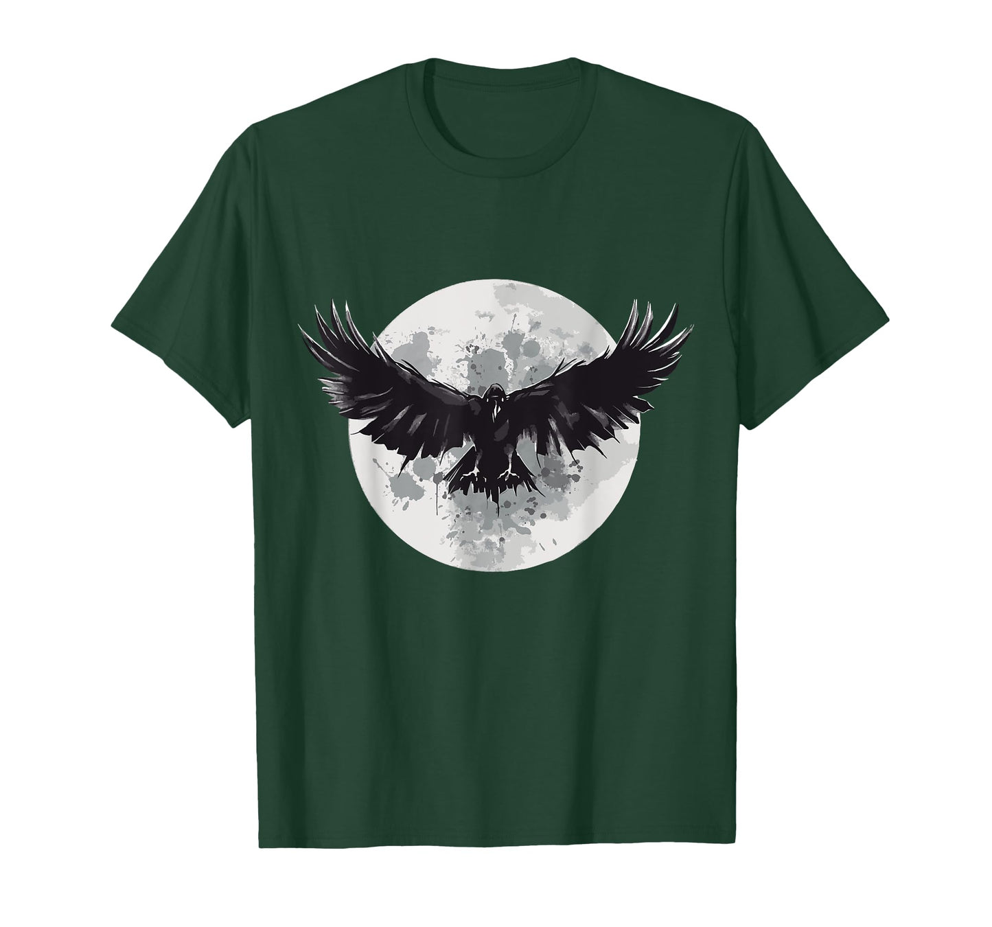 Raven animal print animal lovers crow design animals moon T-Shirt