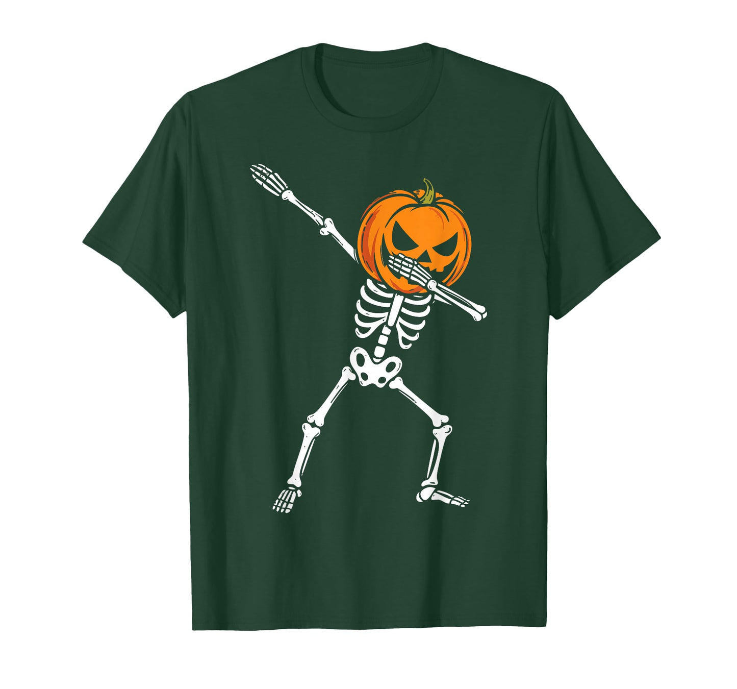 Dabbing Pumpkin Skeleton T-Shirt