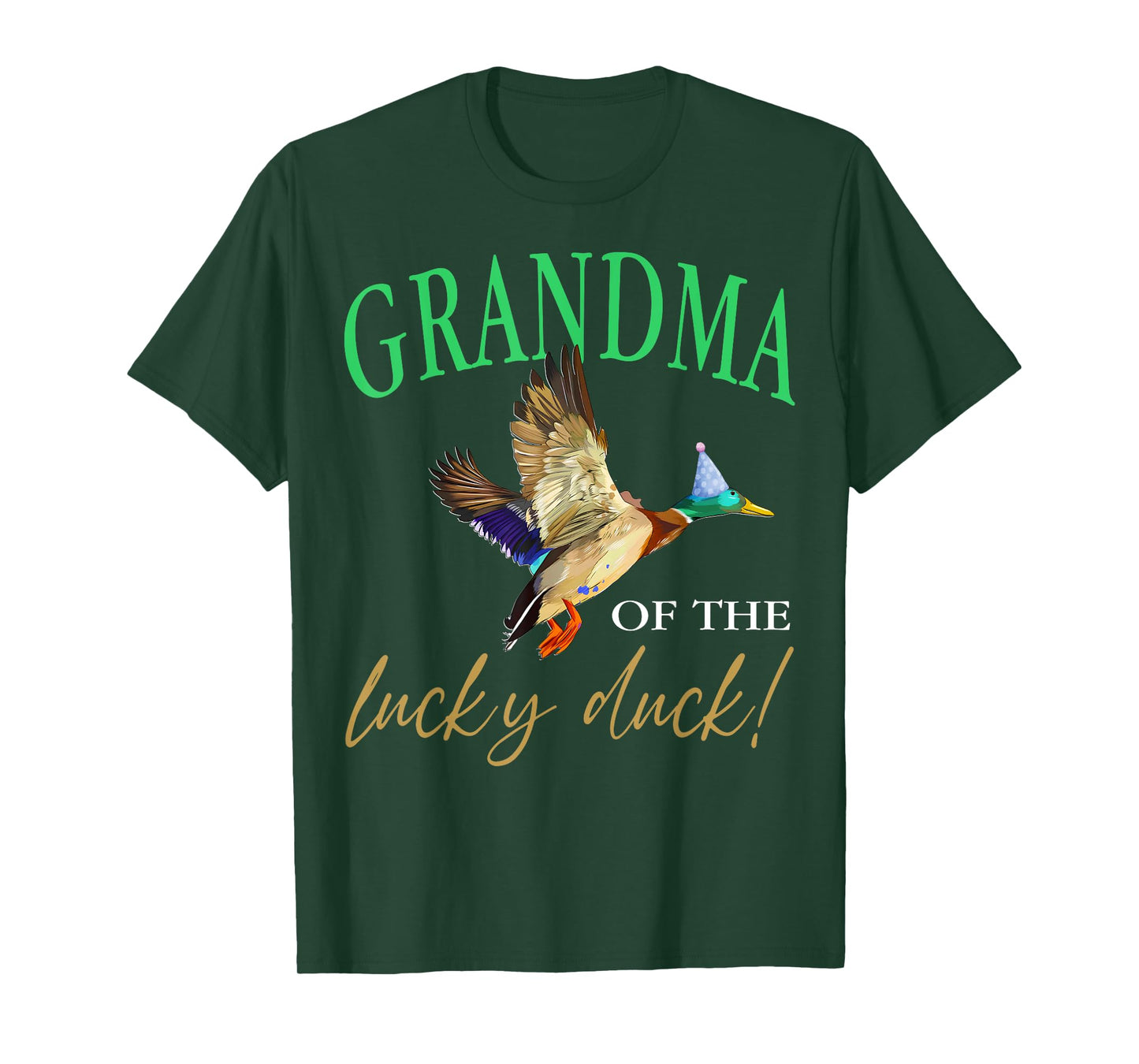 Grandma Of The Birthday Boy One Lucky Duck Birthday1st party T-Shirt