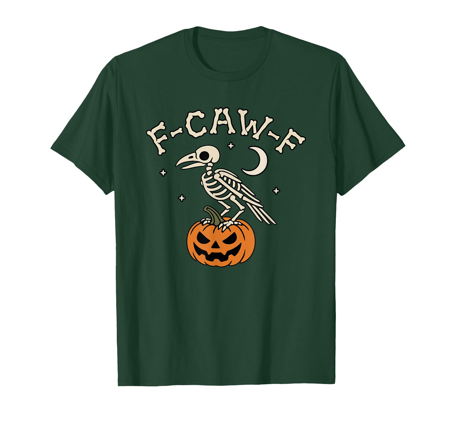 F-Caw-F Shirt | Funny Black Crow Moon Gothic Adult Humor T-Shirt
