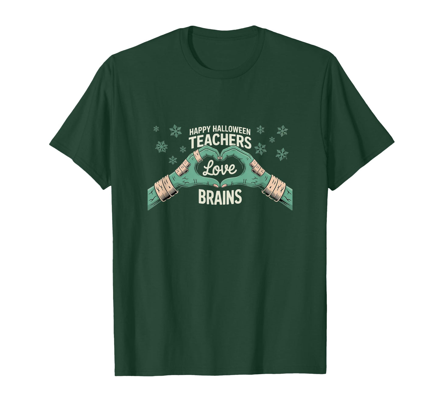 Teachers Love Brains Tee Shirt Teacher Halloween T-Shirt