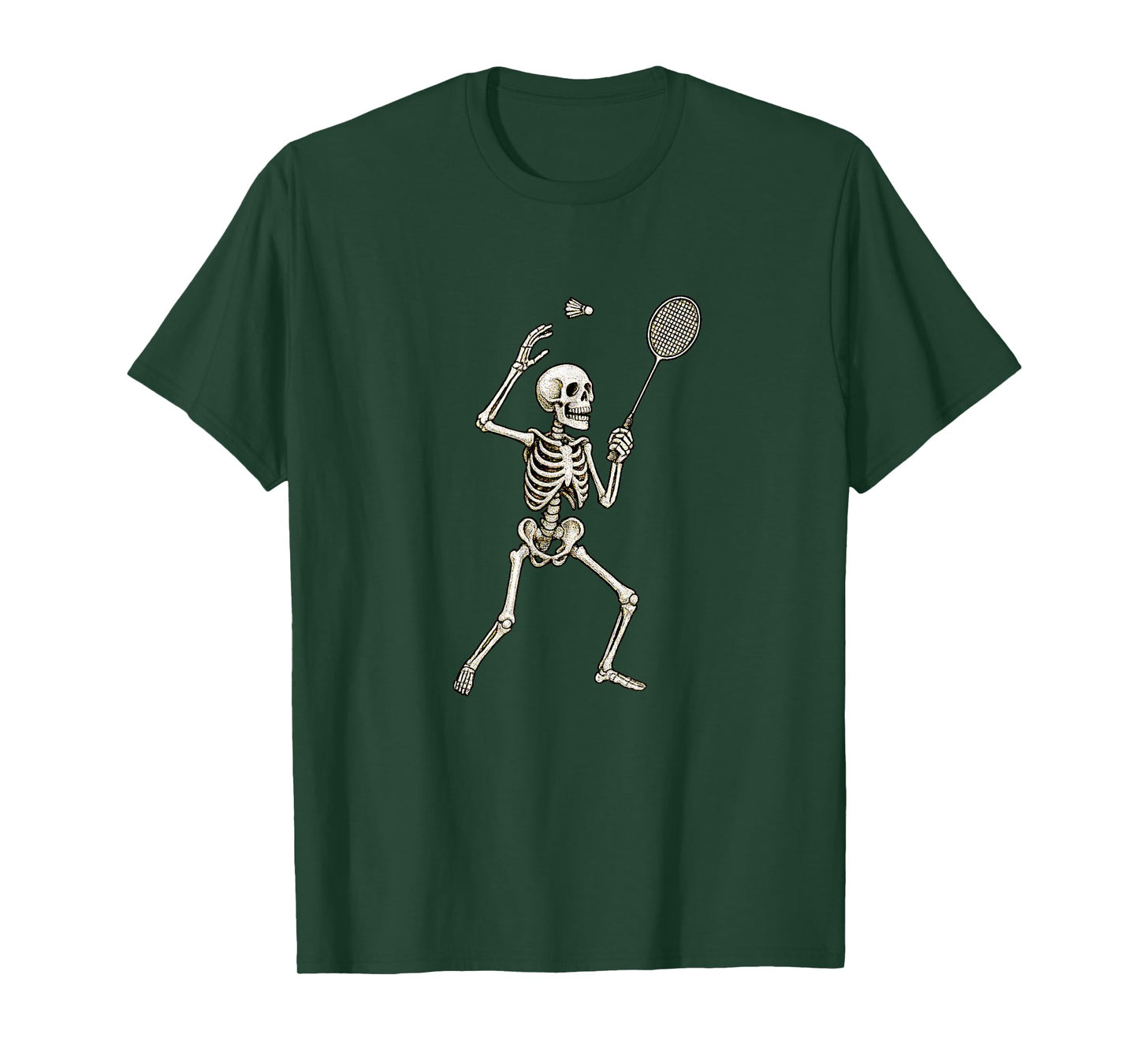 Skeleton Badminton Player T-Shirt