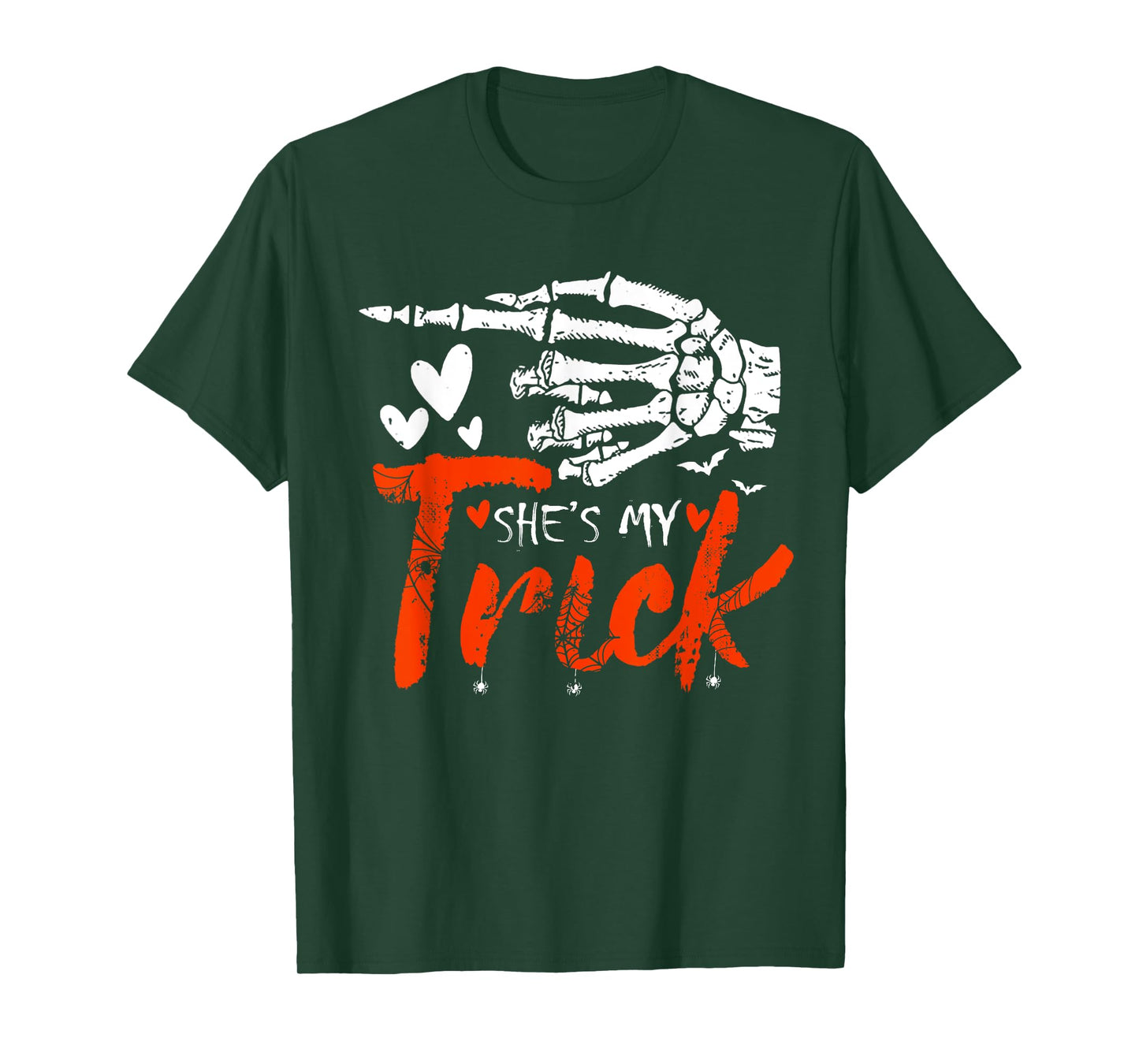 He's My Treat Skeleton Hand Halloween Costume Couples T-Shirt