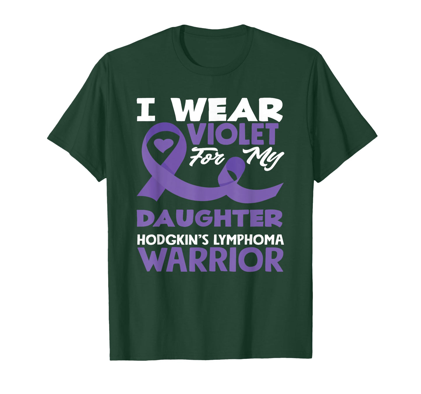 Hodgkin's Lymphoma Awareness I Wear Violet For My Daughter T-Shirt