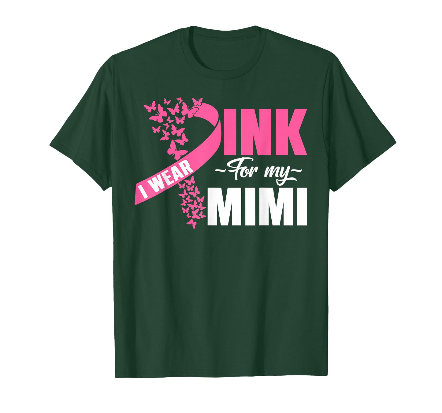 I Wear Pink for My Mimi Breast Cancer Awareness Month T-Shirt