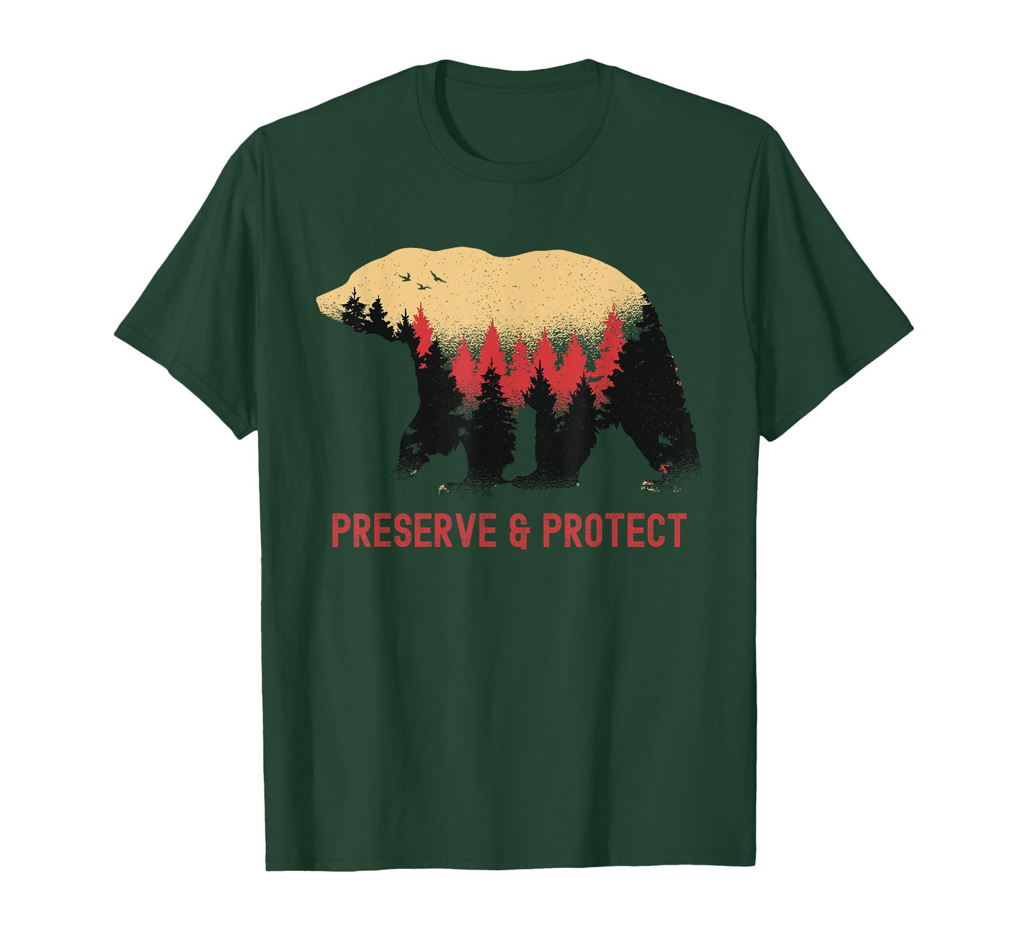 Earth Day Preserve and Protect Vintage National Park Bear T-Shirt