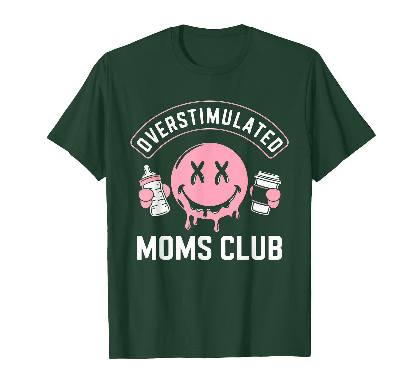 Overstimulated Moms Club Tshirt Mom Depression Mental Health T-Shirt