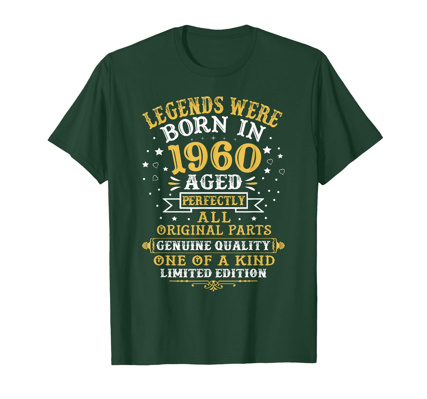 Legends Were Born In 1960 62 Years Old 62nd Birthday Gifts T-Shirt