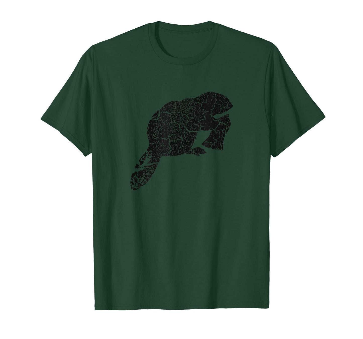 Beaver Distressed Print - Vintage Beaver T-Shirt