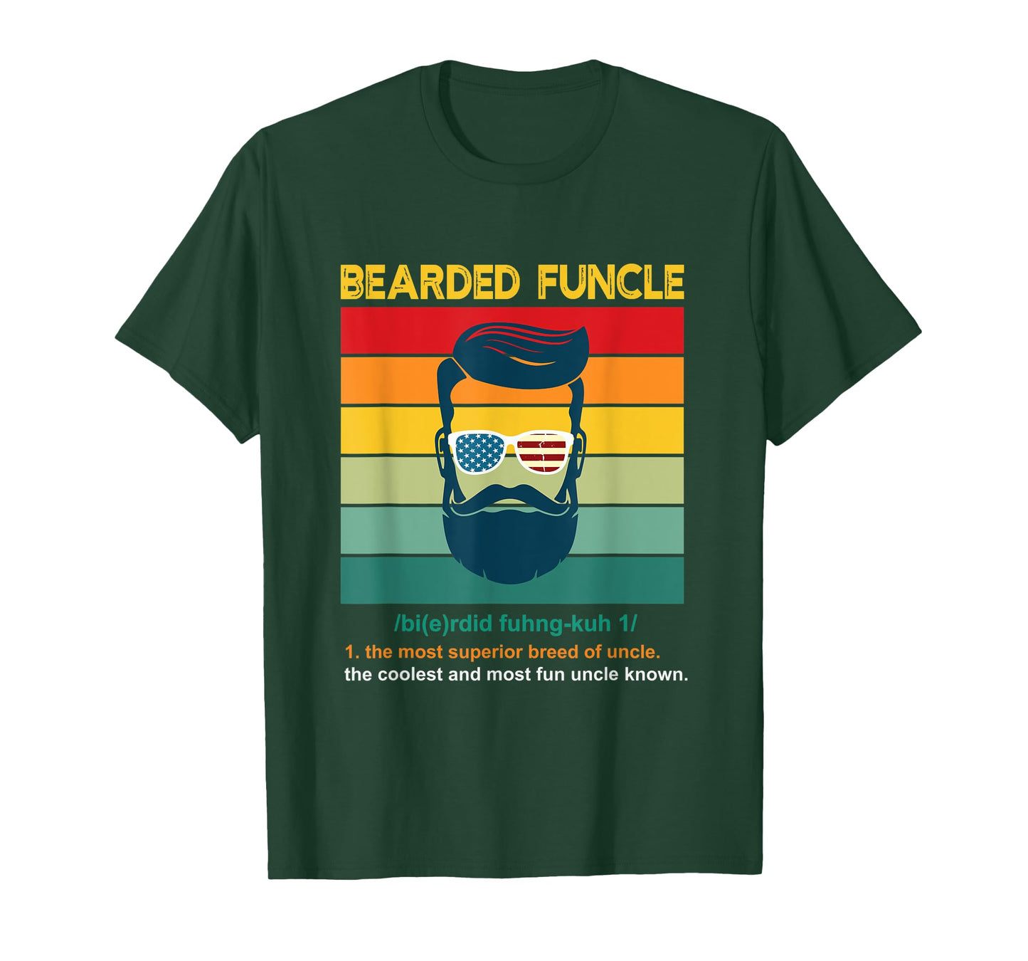 Mens Bearded Funcle, uncle gift T-Shirt