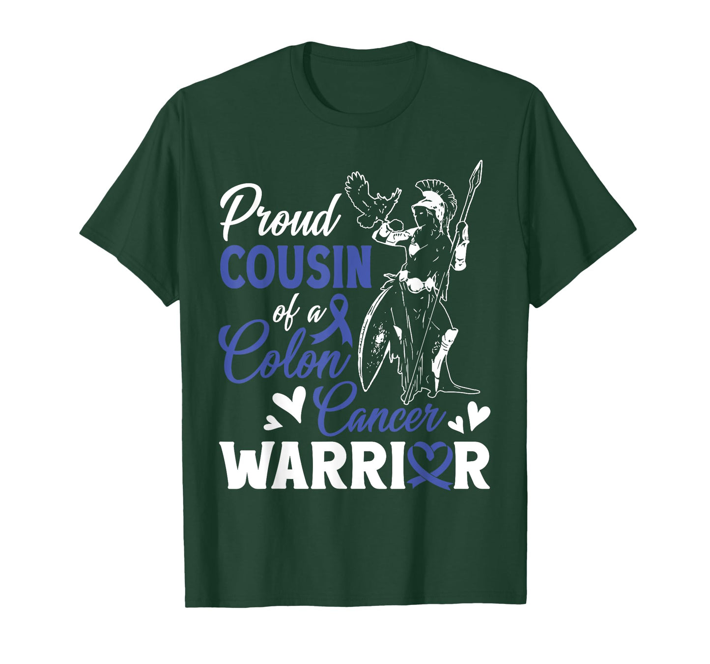 Proud Cousin Of A Colon Cancer Warrior Support Love Proud T-Shirt