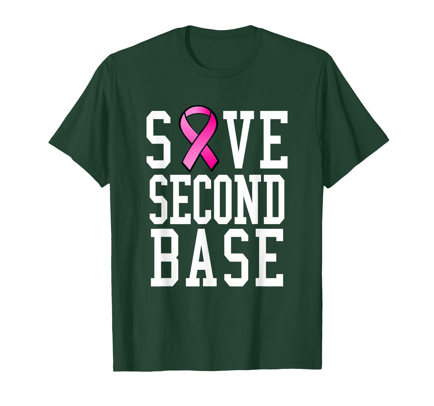 Save Second Base Shirt Breast Cancer Tshirt for Women T-Shirt