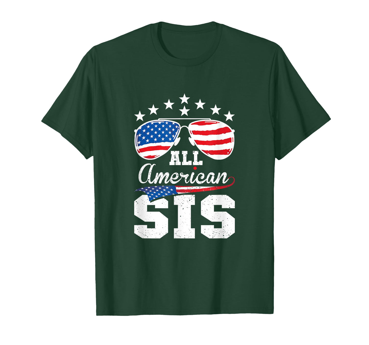 All American Sis 4th of July Matching Family T-Shirt