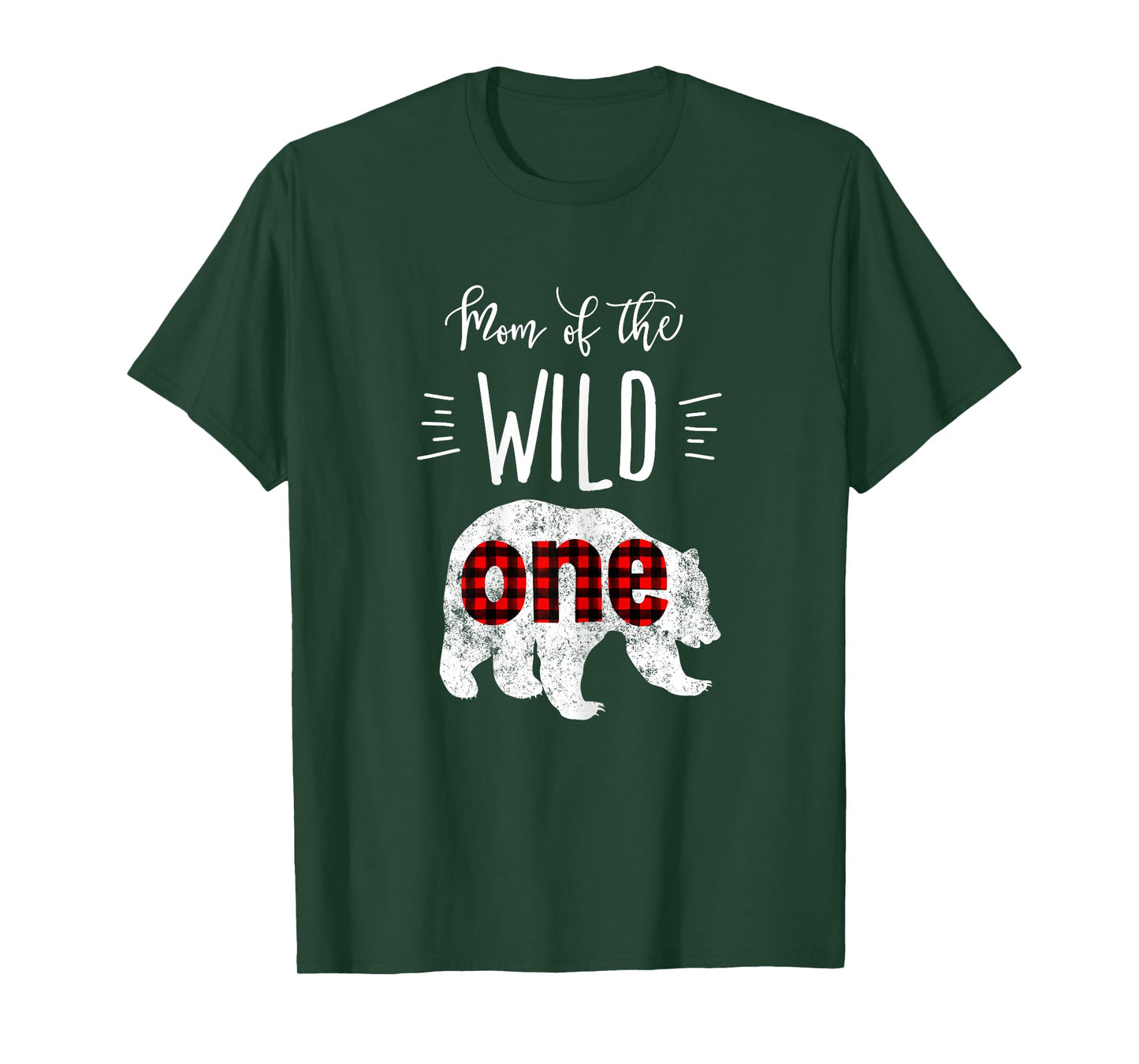 Mom of the Wild One Shirt Bear Lumberjack 1st Birthday Tee T-Shirt