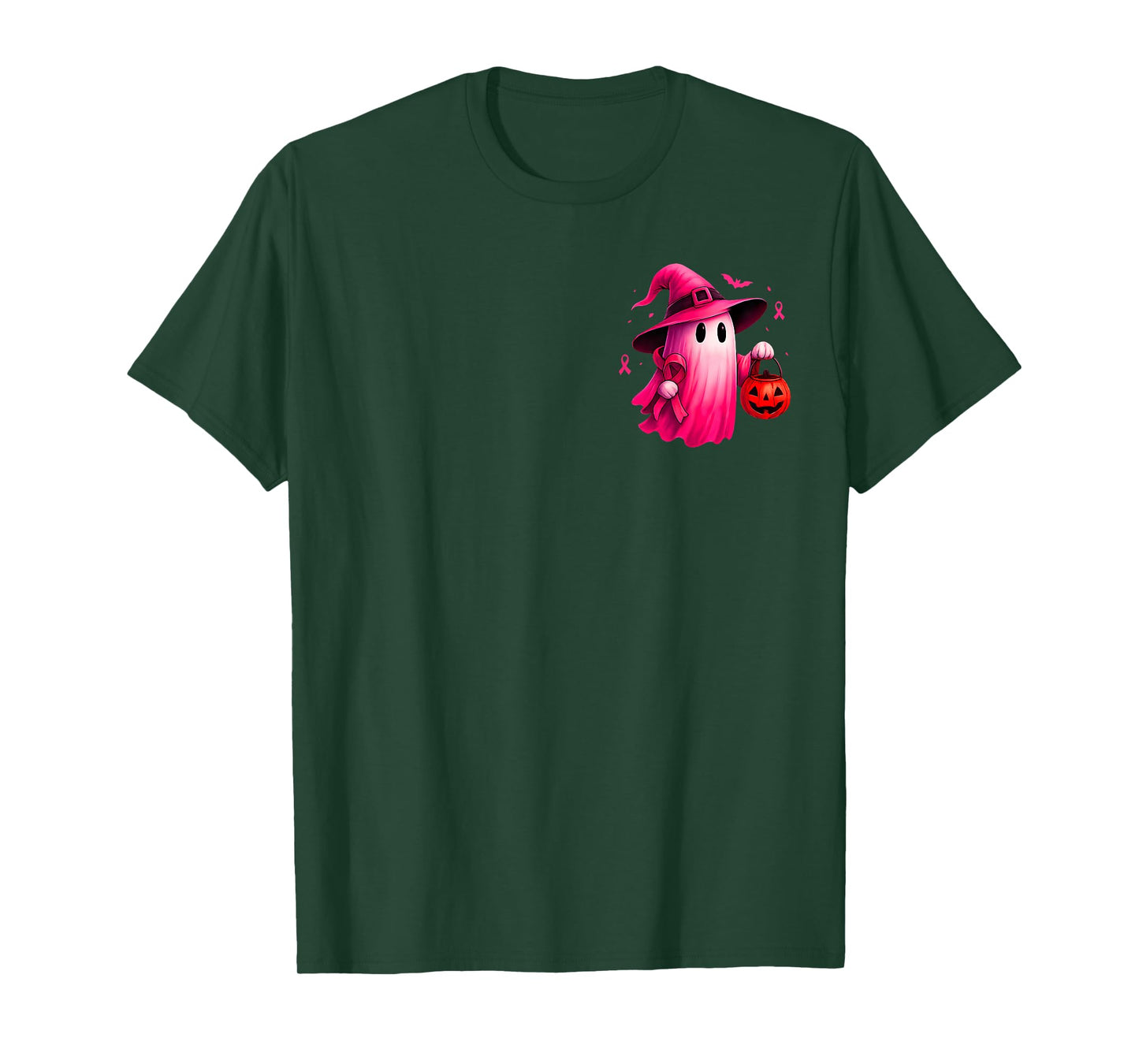 Breast Cancer Women Halloween in October We Wear Pink 2 Side T-Shirt