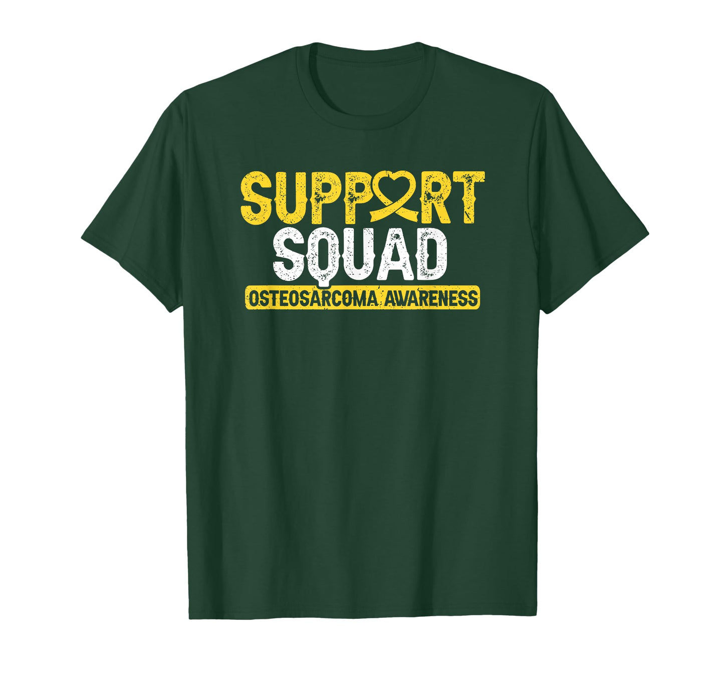 Osteosarcoma Support Squad Bone Cancer Ribbon Support T-Shirt