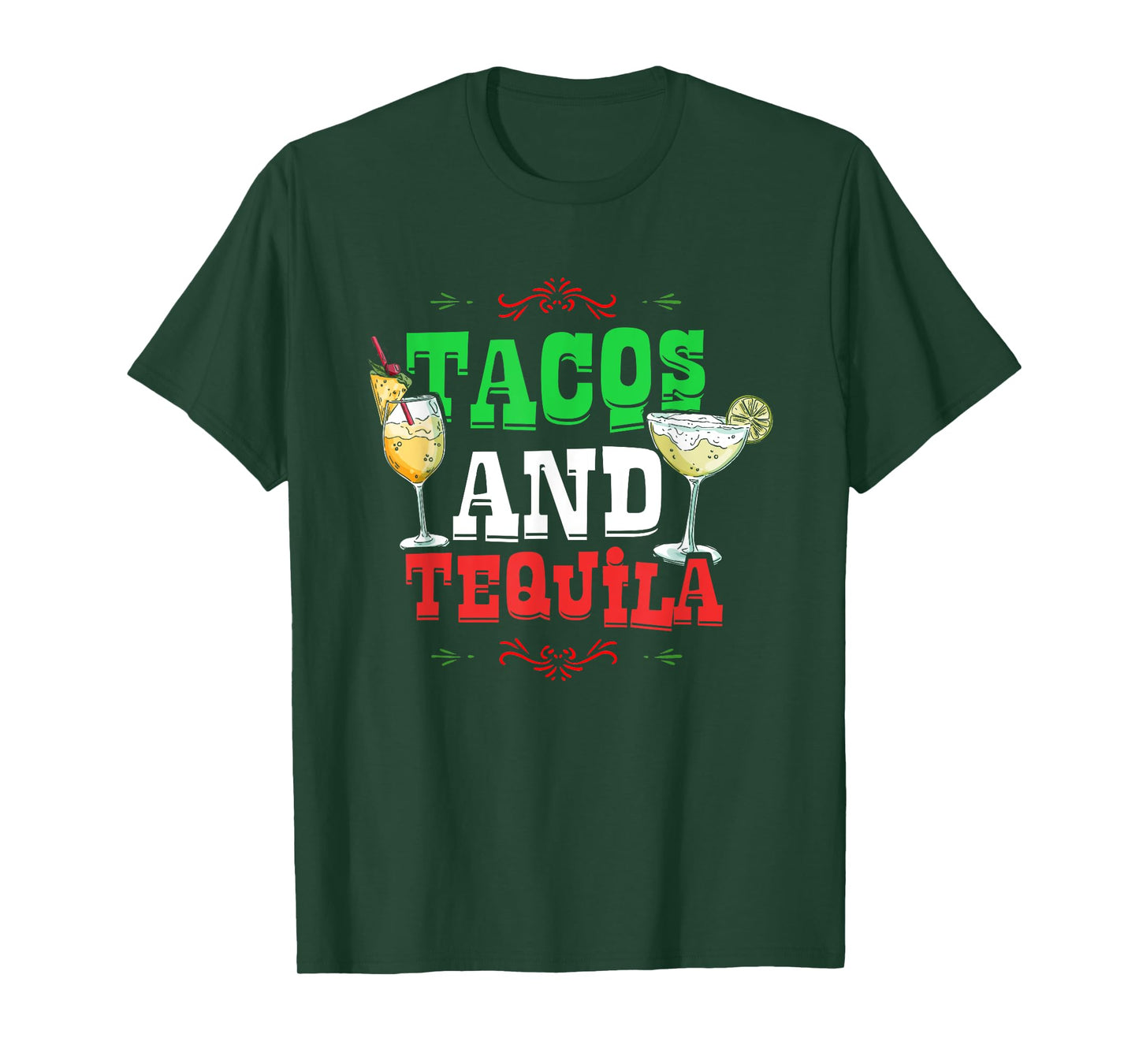 Tacos And Tequila | Mexican Food Alcohol | Mexico T-Shirt