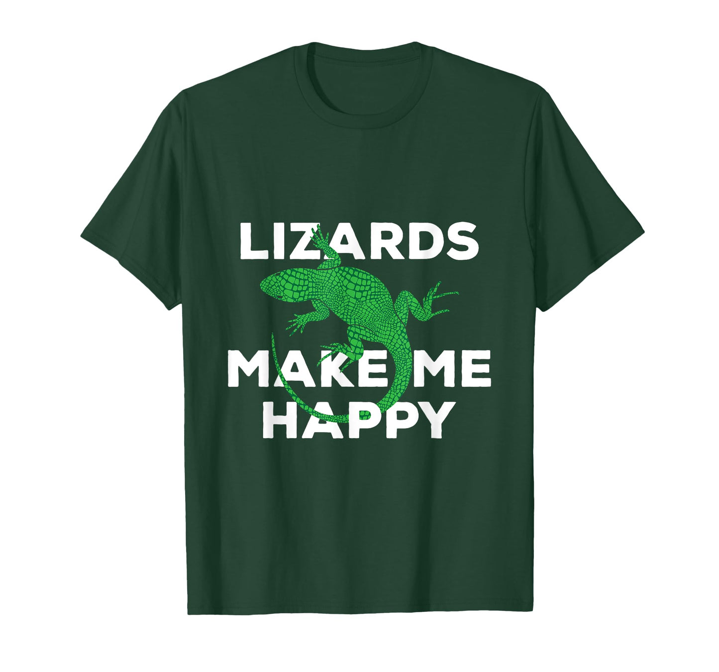 Funny Lizards Make Me Happy Reptiles Cute Gift T-Shirt