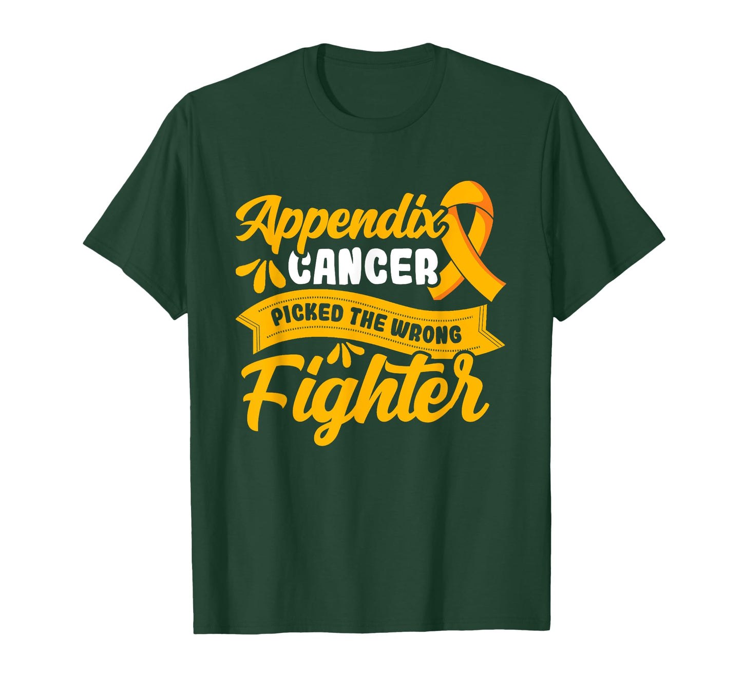 Appendix picked the wrong fighter Appendix Cancer Awareness T-Shirt