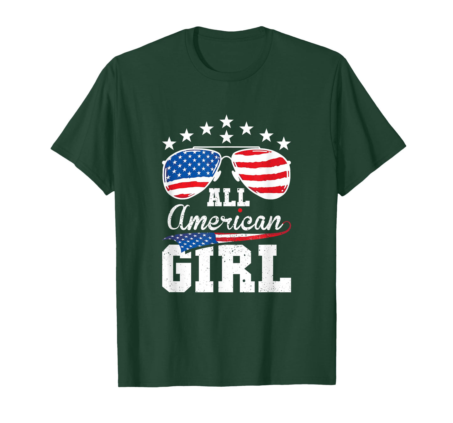 All American Girl 4th of July Matching Family T-Shirt