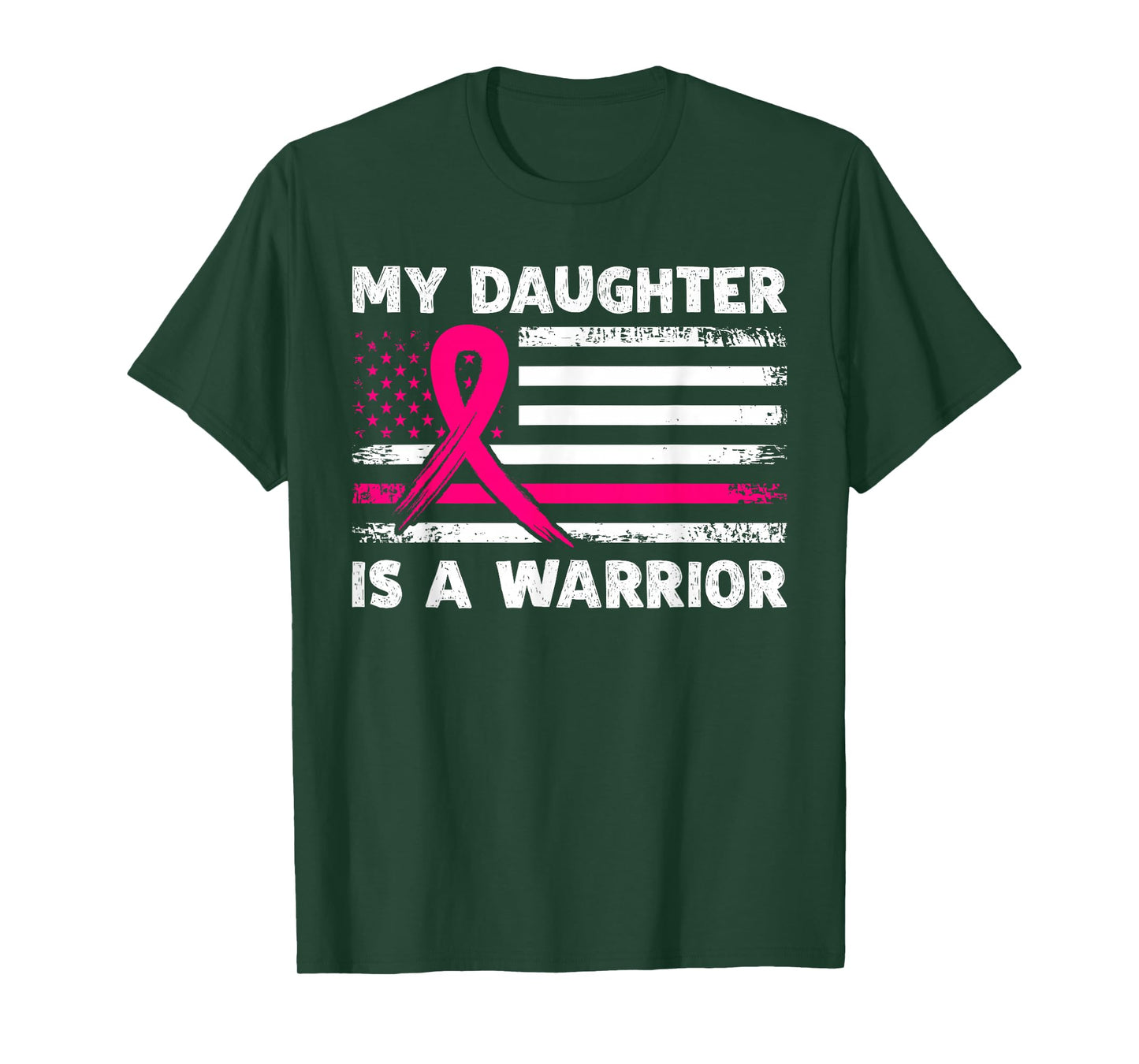 My Daughter Is A Warrior Fight Breast Cancer Awareness Month T-Shirt