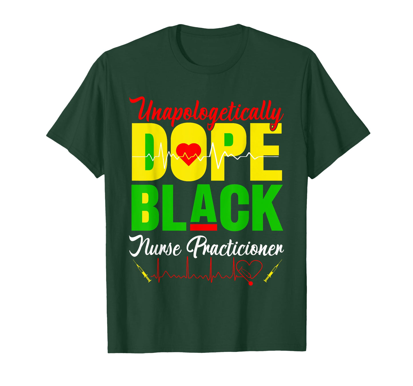 Unapologetically Dope Juneteenth Black Nurse Practitioner RN T-Shirt