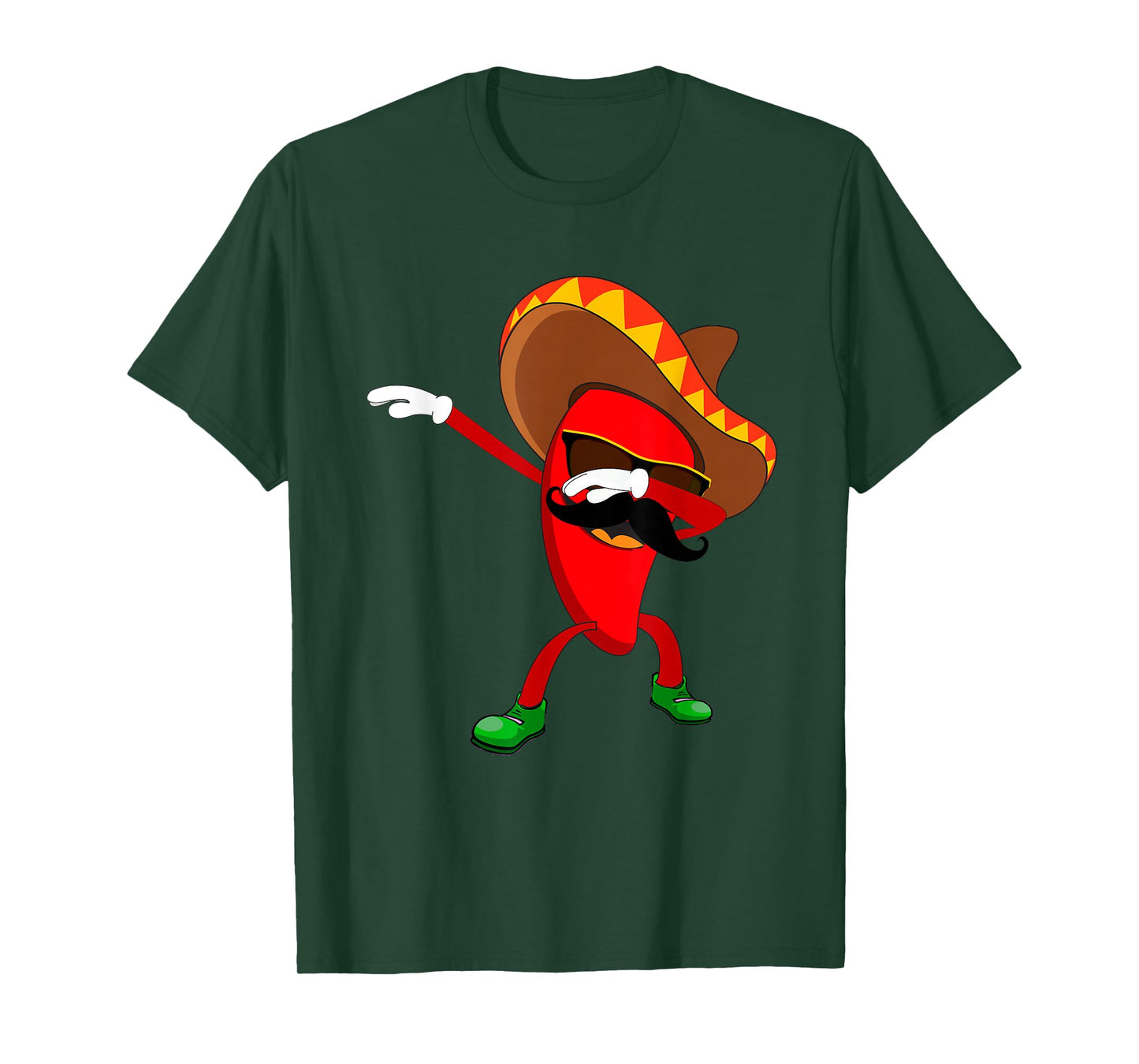 Funny Dabbing Chili Mexican Pepper Dab T-Shirt T-Shirt