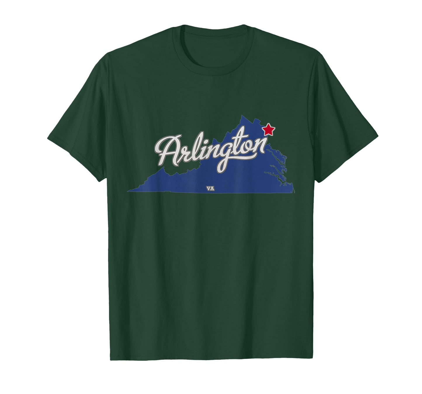 Arlington Virginia VA Map T-Shirt