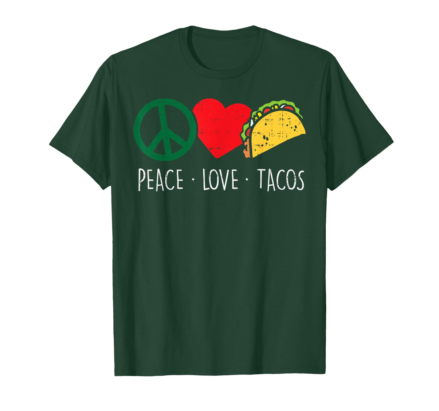Peace Love Tacos Cinco De Mayo Fiesta Mexican Hippie Women T-Shirt