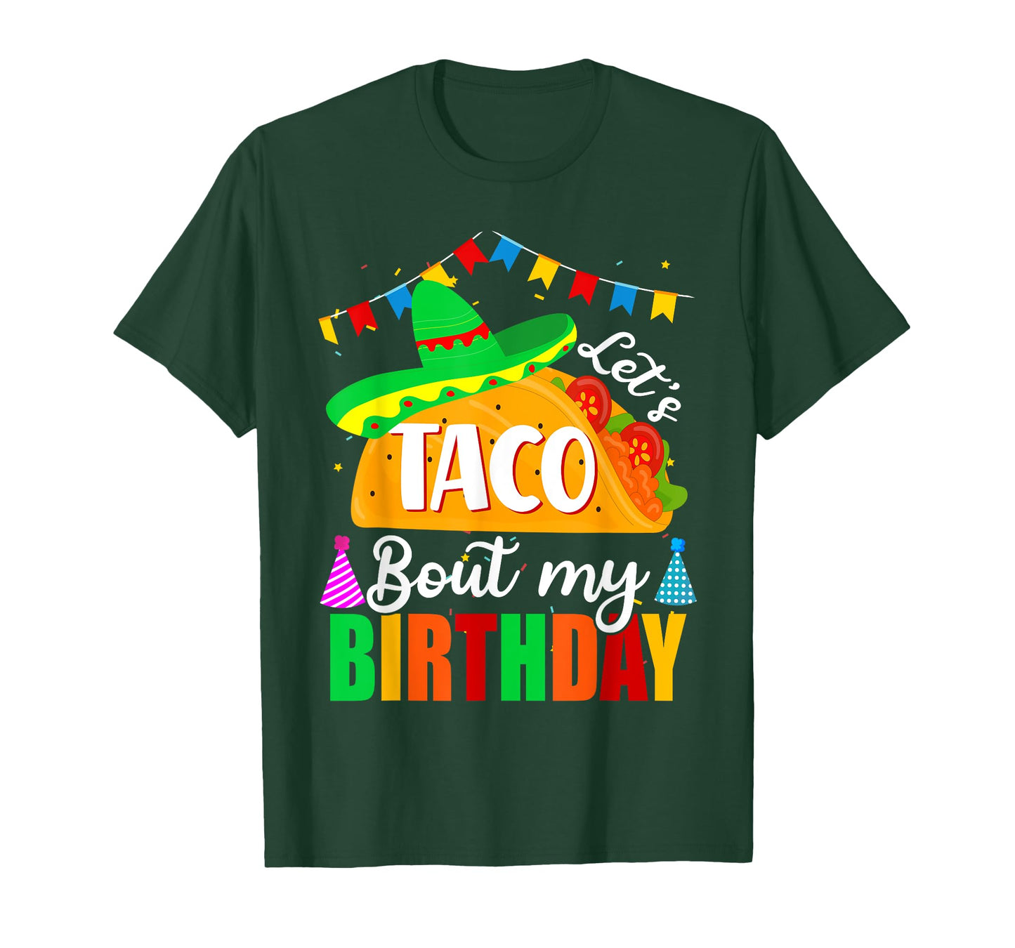 Let's Taco 'bout My Birthday Cinco De Mayo Tacos Boys Kids T-Shirt