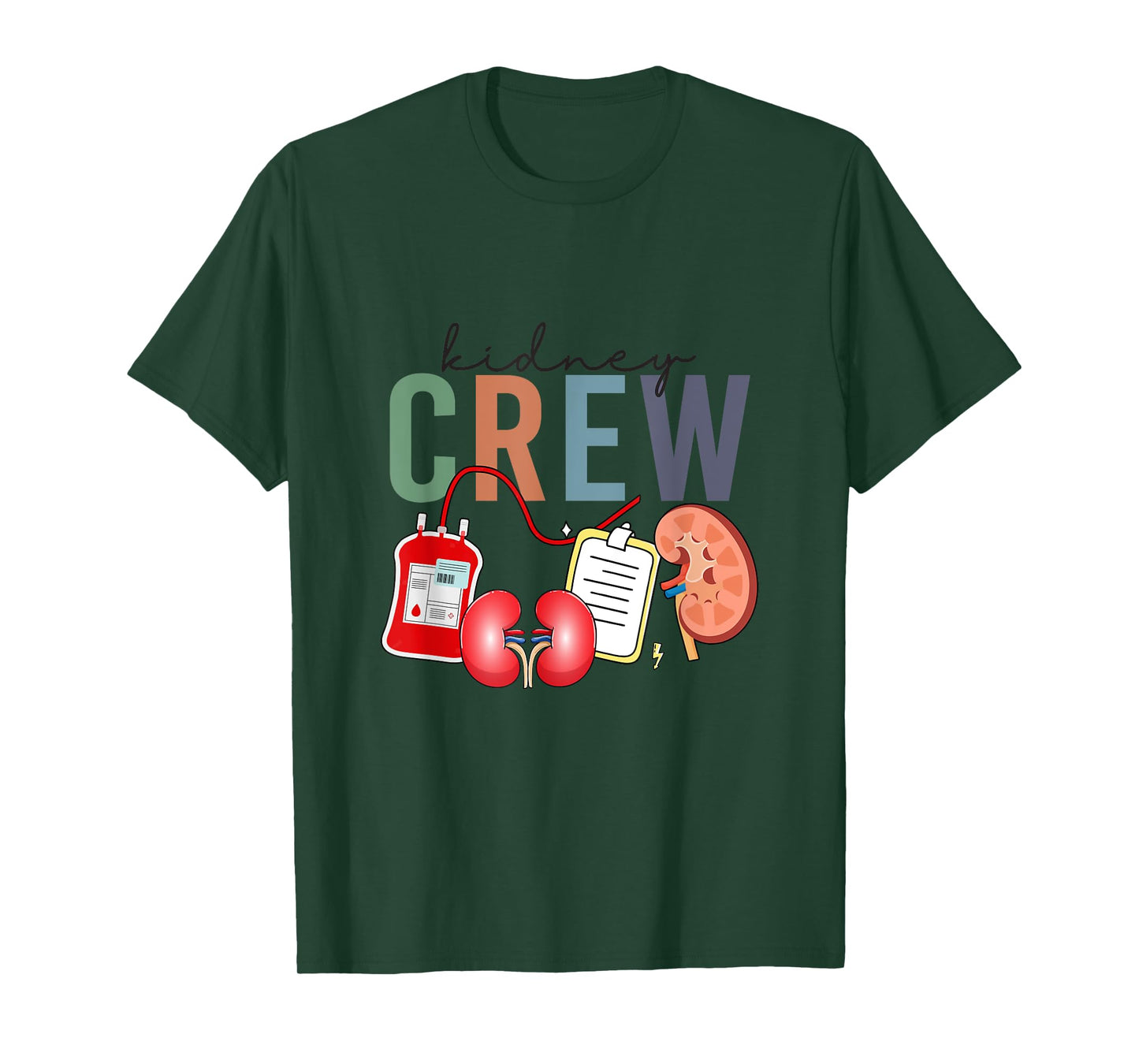 Kidney Crew Vintage Dialysis Technician Nephrology Nurse T-Shirt