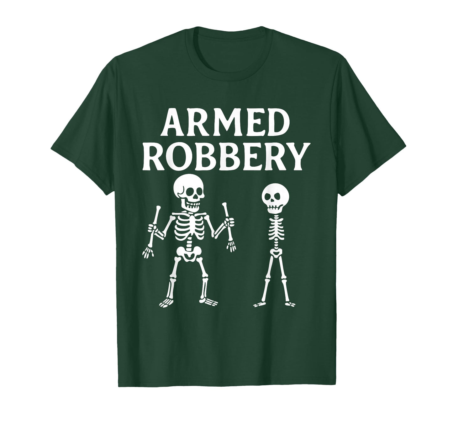 Funny Skeleton Pun Armed Bones Joke Halloween Humor Costume T-Shirt