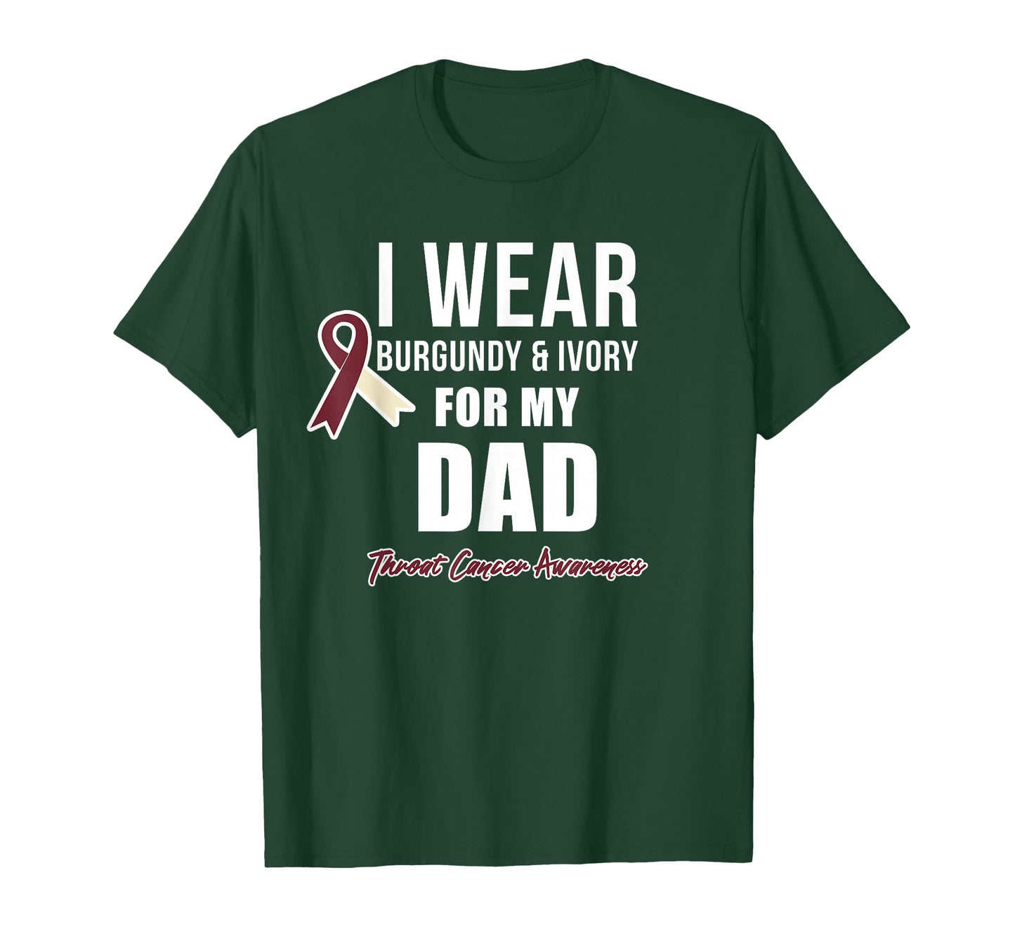 Throat Cancer Awareness Ribbon for my Dad T-Shirt