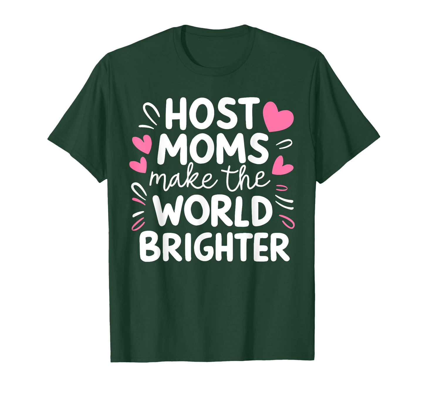 Host Mom Exchange Student Host Family Host Parent T-Shirt, Small, Black