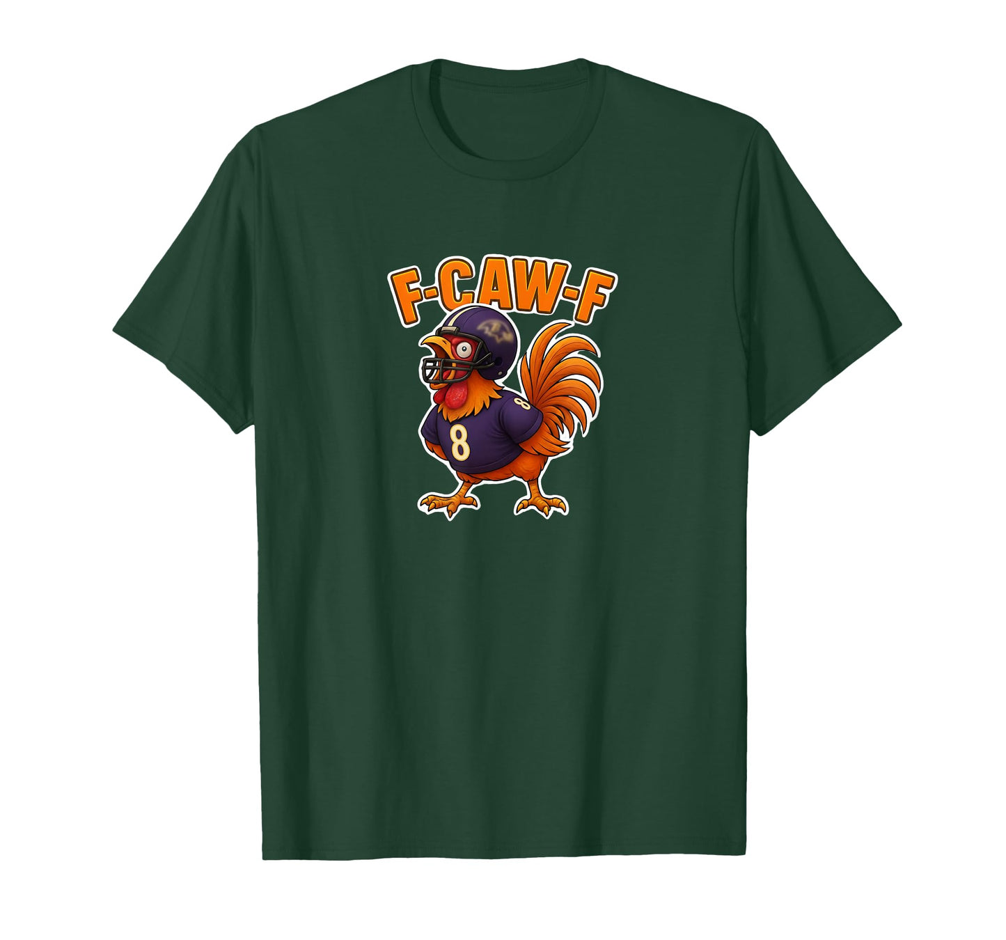 Funny F-CAW-F Chicken Football Fan T-Shirt T-Shirt