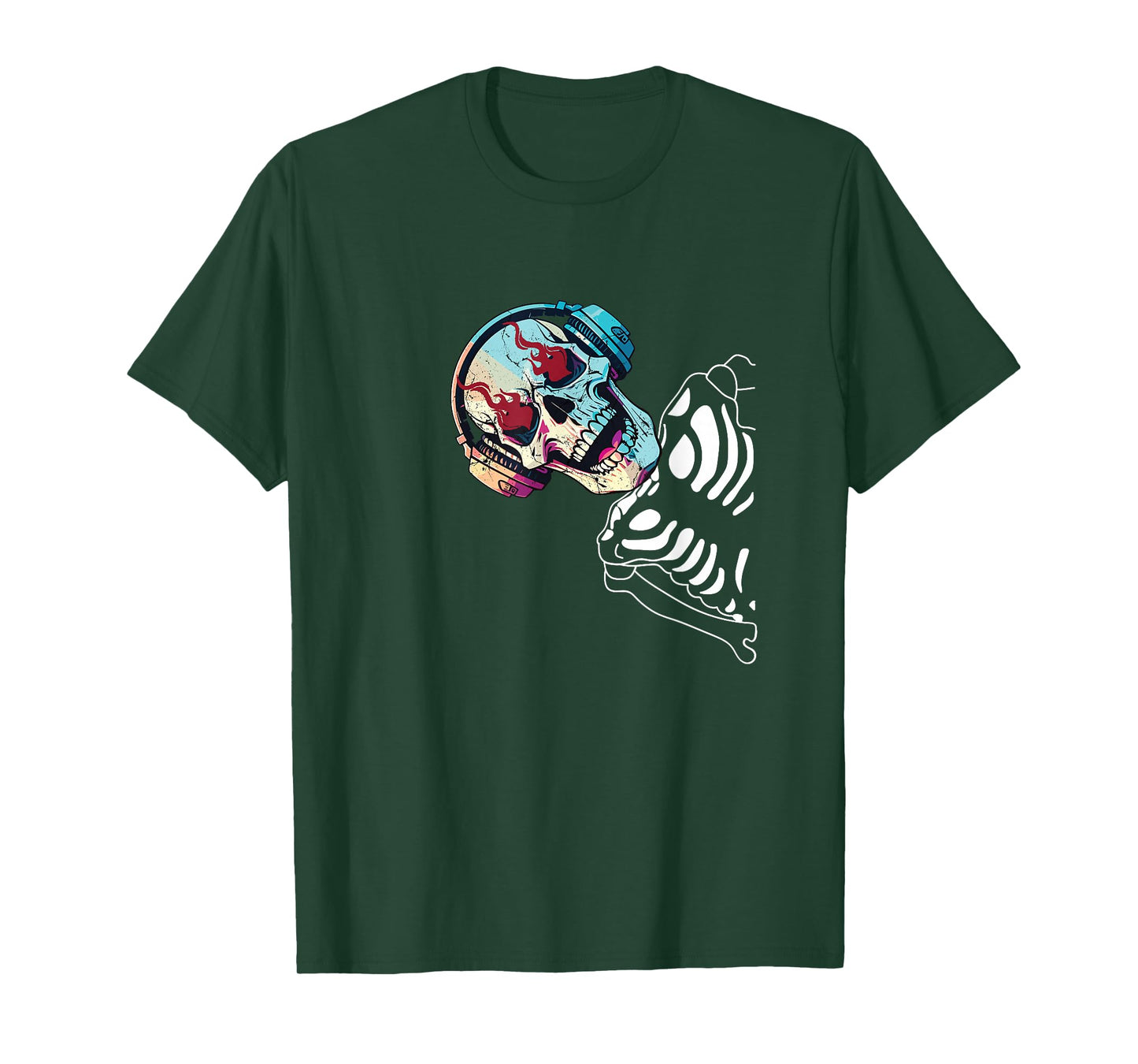 Peek-a-Boo Bone Buddy, Funny, Cute Halloween Costume Graphic T-Shirt
