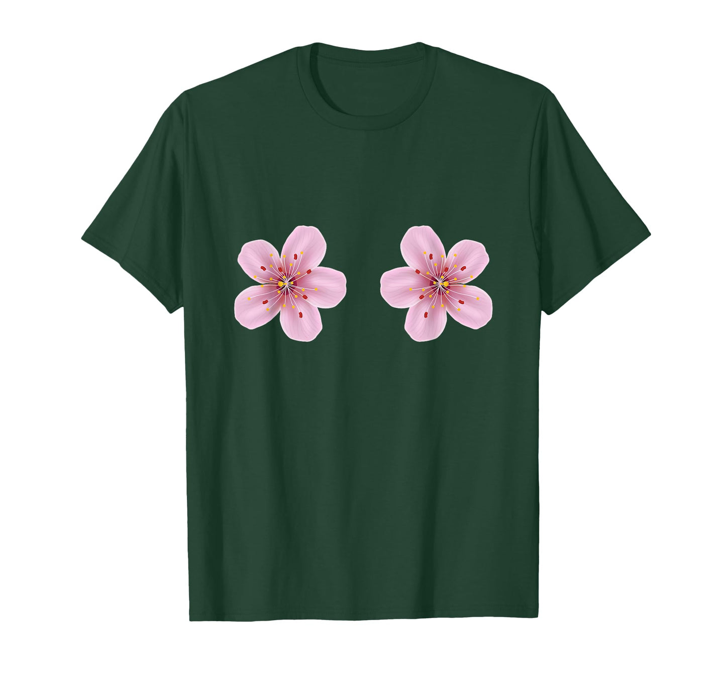 Boobies Tees Cherry Blossom Flowers Boobs Funny Titties Tits T-Shirt