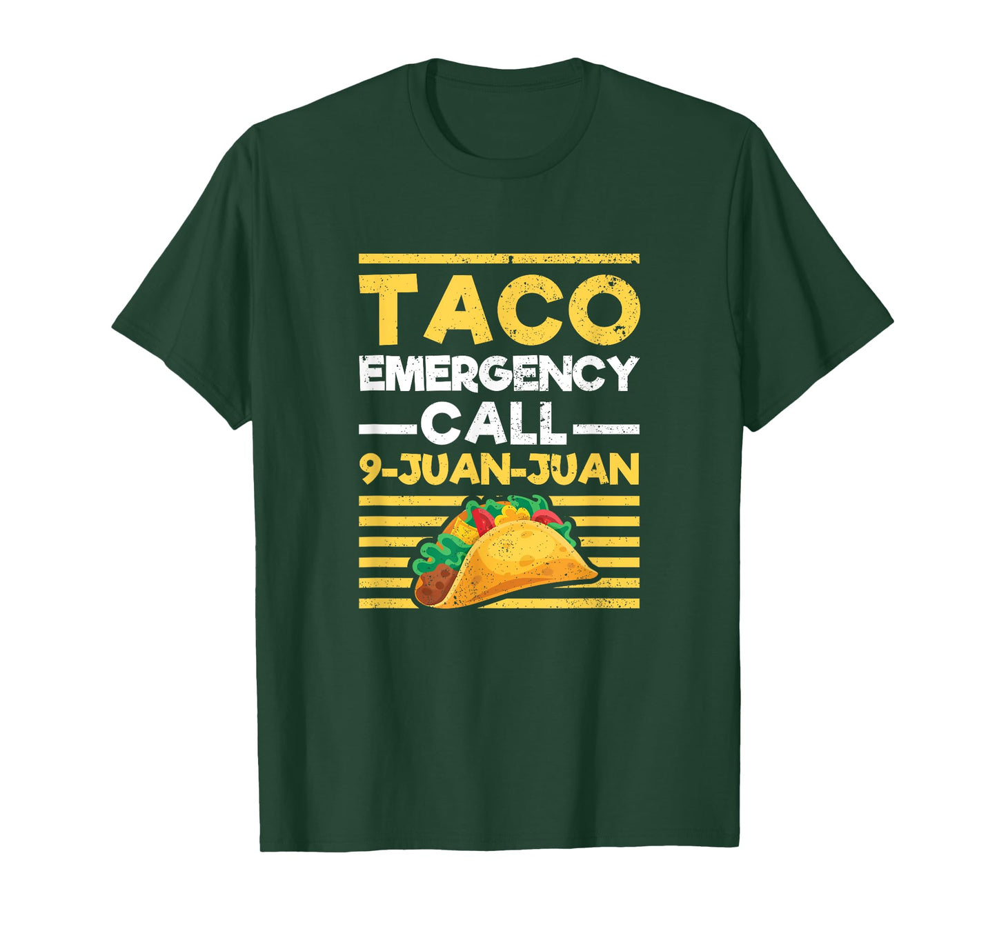 Taco Emergency Call 9 Juan Juan Funny Cinco de Mayo Mexican T-Shirt