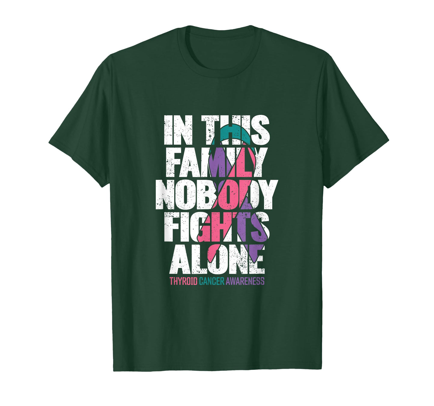 Thyroid Cancer Shirt Support Family Thyroid Cancer Awareness T-Shirt