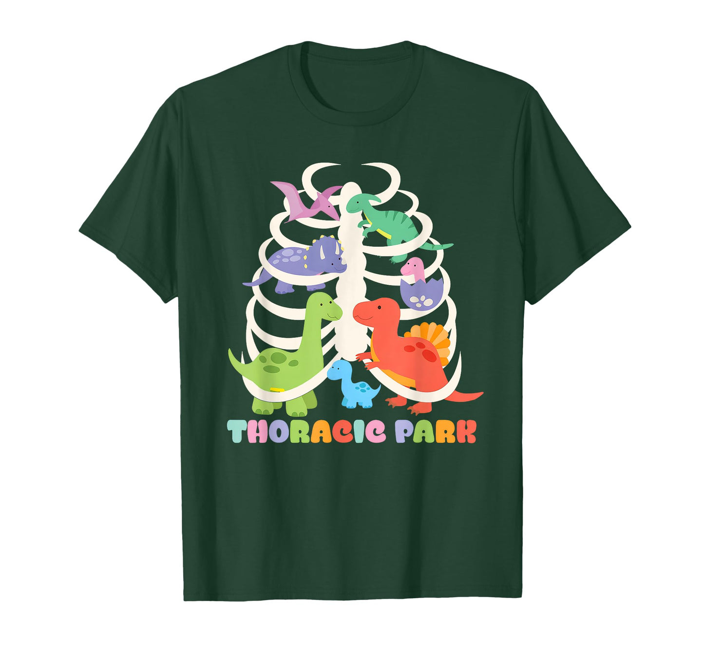 Funny Thoracic Park Dinosaur Nurse Squad Nursing Students T-Shirt