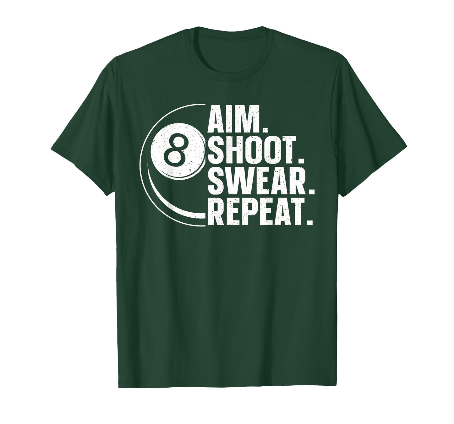 Funny Pool Art For Men Women Billiards Lover Pool Player T-Shirt