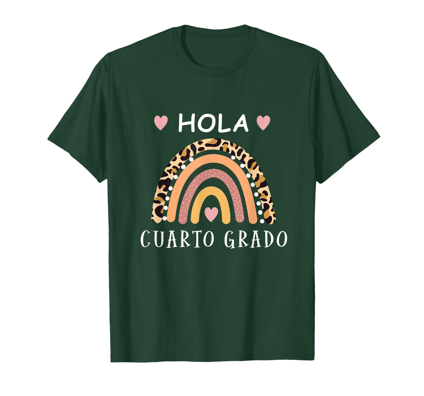 Hola cuarto Grado Hello fourth grade Spanish Teacher school T-Shirt for Men Women Kids