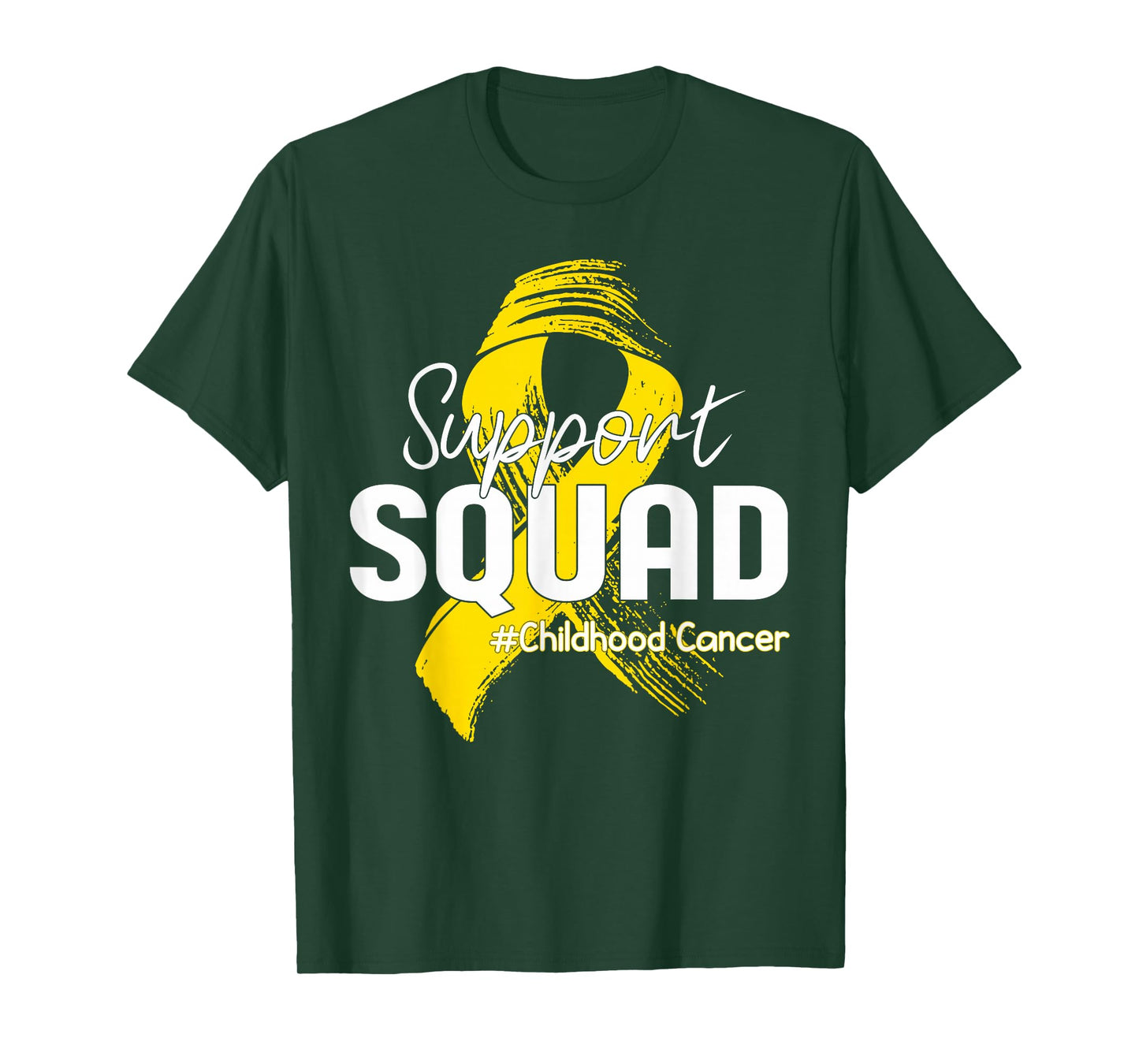 Childhood Cancer Awareness Support Squad Gold Ribbon Kids T-Shirt