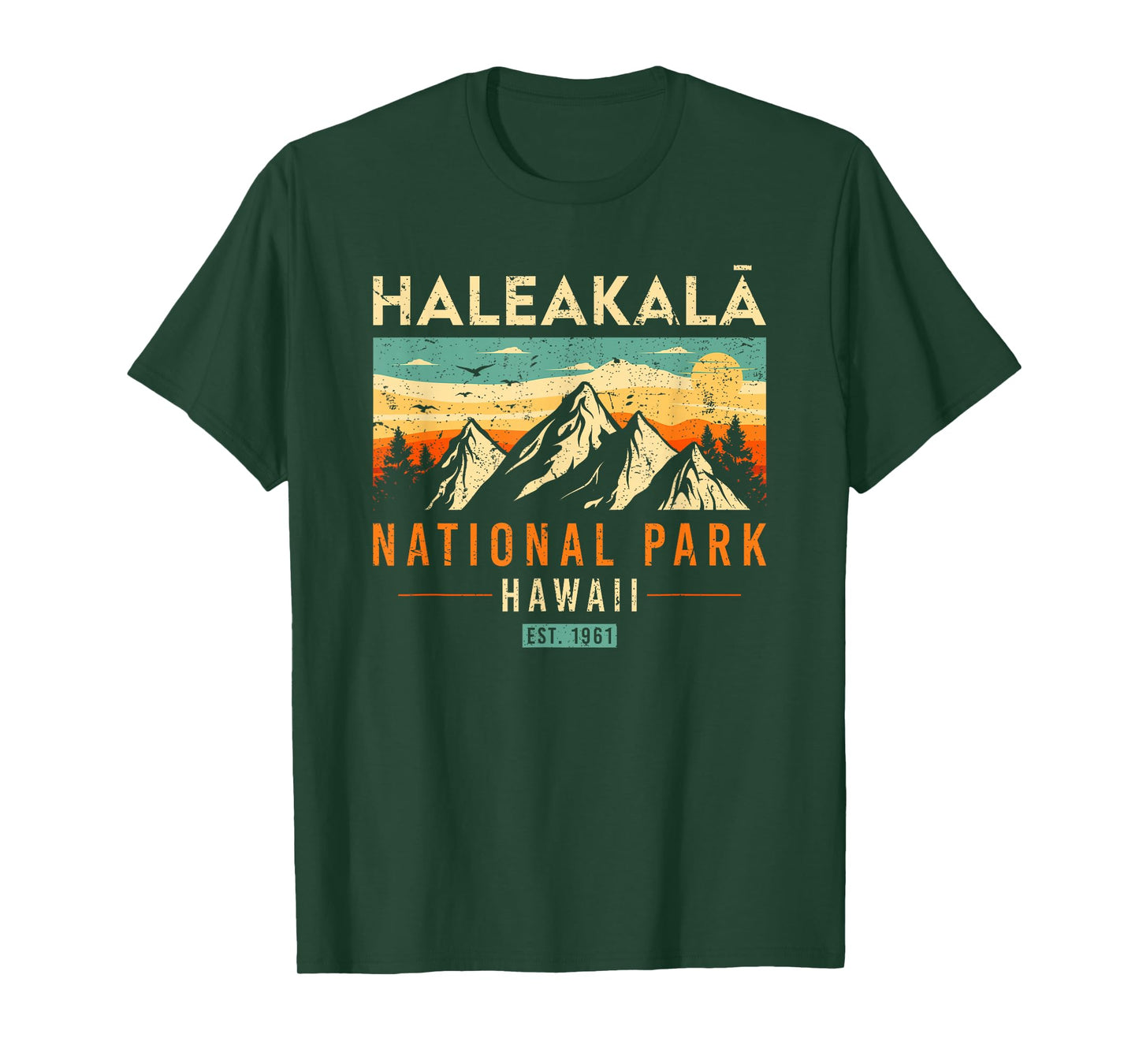 Haleakala Est 1961 Hawaii Vintage Retro National Park T-Shirt
