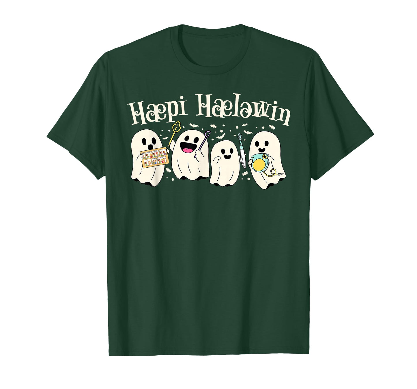 Speech Therapist Spooky Halloween Ghost SLP Trick or Speech T-Shirt