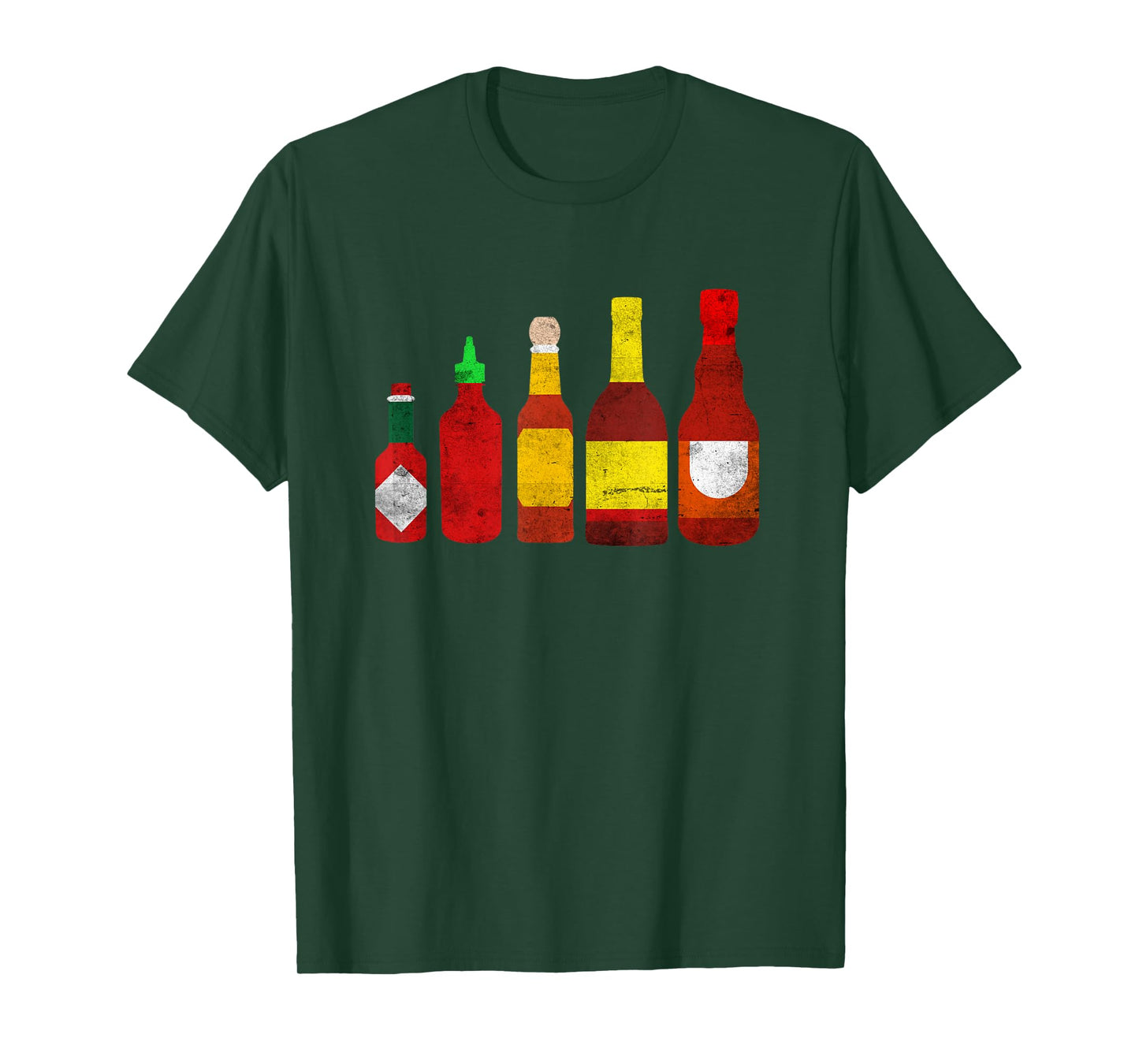 Hot Bottle Sauce Spicy Habanero Food Lover T-Shirt