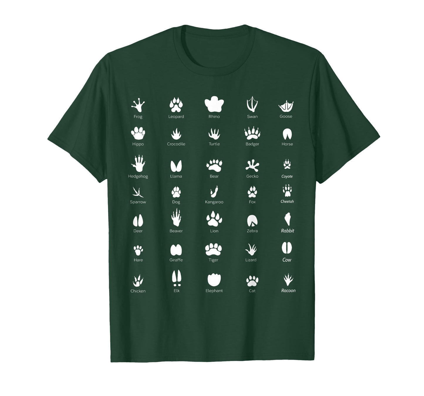 Wildlife Animals Footprints - Biologist T-Shirt