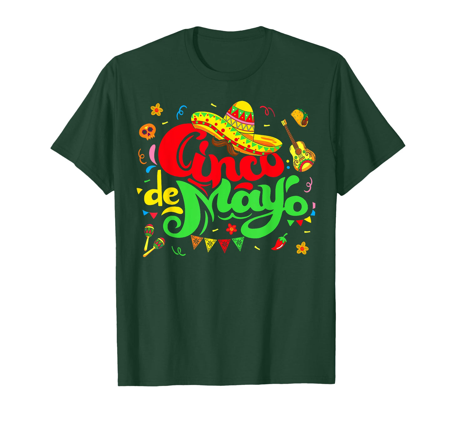 Cinco de Mayo Fiesta Mexican Party 5 De Mayo Men Women Kids T-Shirt