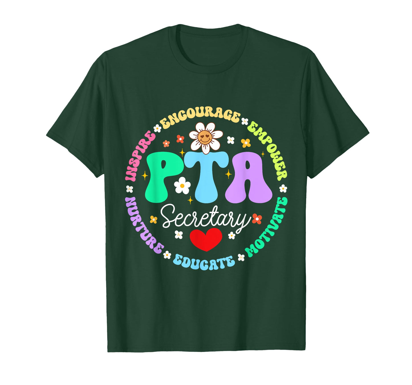 Parents Teacher Association Team Supporter PTA Secretary T-Shirt
