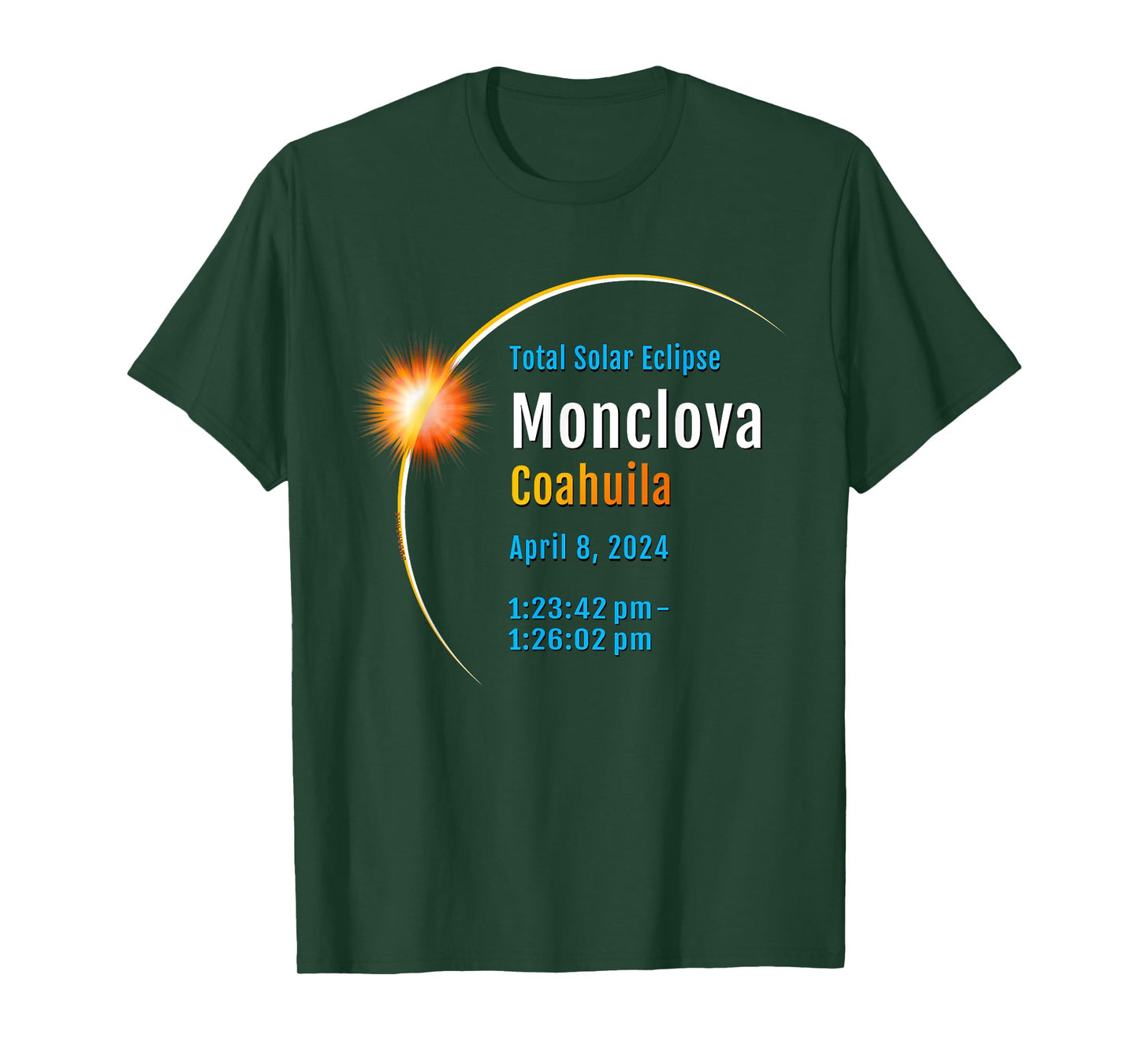 Monclova Coahuila Mexico Total Solar Eclipse 2024 :: 1 :: T-Shirt